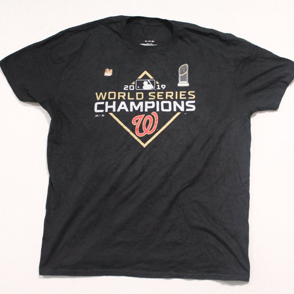 Fanatics Men Black Washington Nationals World Series Size XXL
